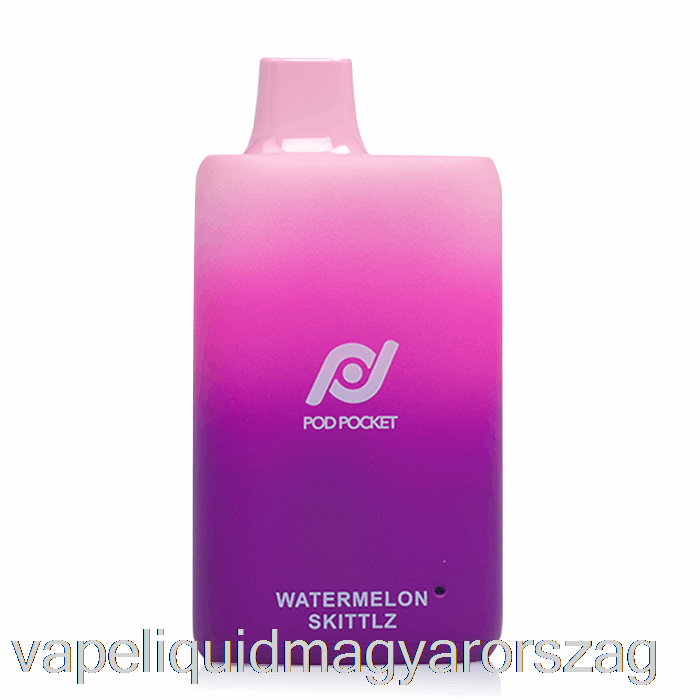 Hüvely Zseb 7500 0% Nulla Nikotin Eldobható Görögdinnye Skittlz Vape Toll